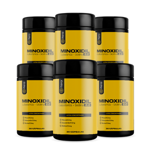 Minoxidil - 30 Caps (6 mêses de tratamento)