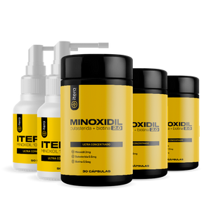 Kit Fortalecimento Capilar Itera – 2 Sprays + 3 em Cápsulas (Tratamento Completo por 3 Meses)